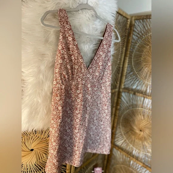 Rhythm Women’s Carmella Floral Print V-Neck Sleeveless Mini Dress A-Line Retro - Picture 12 of 14